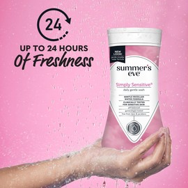 Summer?s Eve Simply Sensitive Daily Gentle Feminine Wash, Removes Odor, pH balanced, 9 fl oz