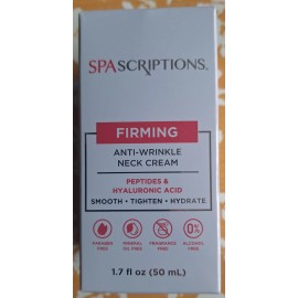 SPAScriptions Firming Anti-Wrinkle Neck Cream With Hyaluronic Acid, 1.7 FL Oz
