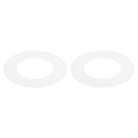 Awclub Goof Trim Ring, 2 Pack 1.4-Inch x 2.6-Inch (ID x OD) for Recessed Can Downlights for Ceiling Light Fixtures, Matte White, Steel Construction