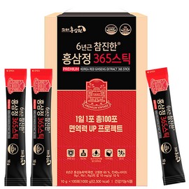 Goryeo Hongsamwon Ginsenoside 6-Year-Old Chamjinhan Red Ginseng Extract 365 Sticks 100p, 1kg, 1 pack / 고려홍삼원 진세노사이드 6년근 참진한 홍삼정 365 스틱 100p, 1kg, 1개