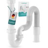 Engelbach Trap for Kitchen Sink with Flexible Drain Hose, Flexible
