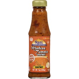 Rani Madras Tomato Chutney 7oz (200g) Glass Jar, Ready to eat, Vegan ~ Gluten Free | NON-GMO | No Colors | Indian Origin