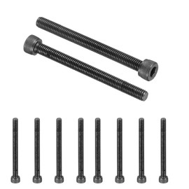 PATIKIL 25 Pcs M5 x 55 mm Hex Socket Head Cap Screws Bolts, 12.9 Grade Carbon Steel Socket Drive Screws, Black Oxide, Full Threads