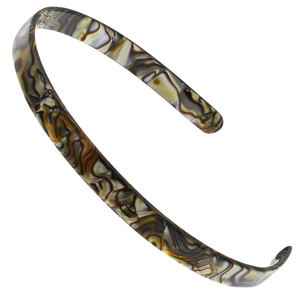 Camila Paris CP2005 French Headband for Women, Strong Hold Grip Women's Hair Band, Very Flexible, No Slip and Durable Styling Girls Hair Accessories, Made in France with Cellulose