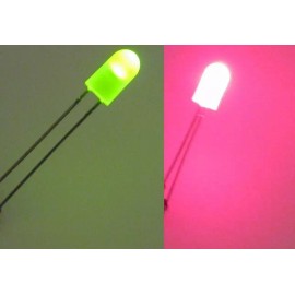 Liteon 5 X Liteon Dual Color Red / Green LED - 5mm - 2 Leads - Diffused Lens 5 mm