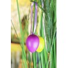 Kamaca Pack of 96 Colourful Easter Eggs Plastic with Ribbon