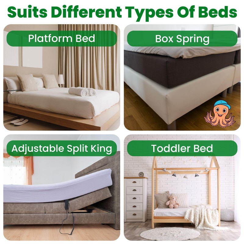ECOHomes Non Slip Mattress Gripper Pad Stop Mattress, Keep Topper