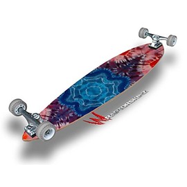 Tie Dye Star 100 - Decal Style Vinyl Wrap Skin fits Longboard Skateboards up to 10"x42" (Longboard NOT Included)
