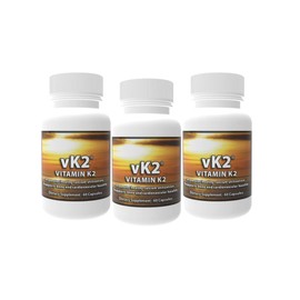 3 Pack of vK2 -Vitamin K2 (mk4 and mk7)