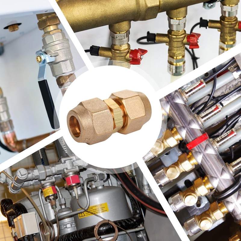 Copper Pipe Extension Joint Connectors - 1/2" Flare Male x