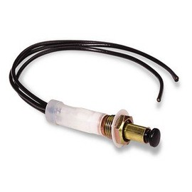 Pollak Push Button Door Jamb Switch, Black, 1-way, Manual, IP44