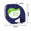 MarkField Compatible Label Tape, Replacement for Dymo Letratag Label Tape,