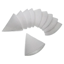 vhbw 10 x Cone Filters Compatible with Zehnder ComfoValve Luna E125 Ventilation System - Exhaust Filter G4, DN 100 White