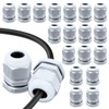 Leyrens 20 Piece Cable Gland Set, IP68 Cable Grommets Waterproof,