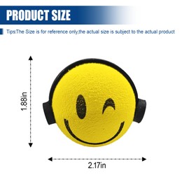 UHANBUT Earphone Car Antenna Topper, Cute EVA Vehicle Antenna Foam Ball Decoration, Easy to Find Car in The Parking Area, Universal Funny Auto Exterior Accessories for Truck SUV (Earphone)