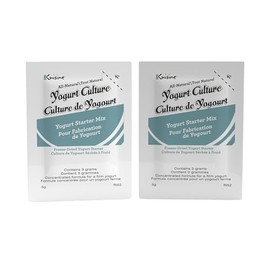 Euro Cuisine RI52 All Natural Yogurt Culture Starter, Perfect for Dairy Free, Whole Milk, Protein Probiotic Pouches for Smooth Creamy Homemade Yogurt