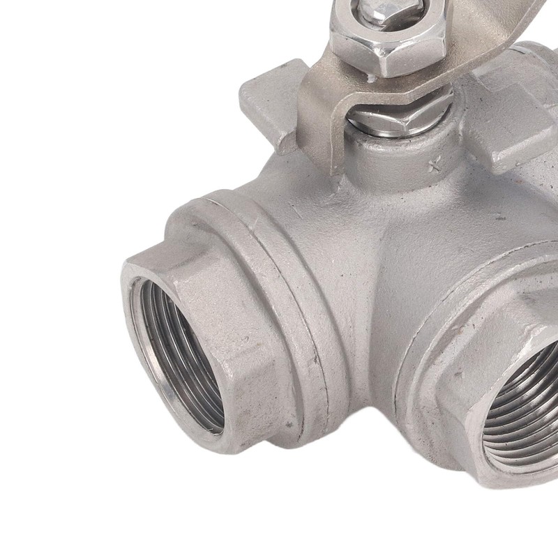 3 Way Ball Valve L Type 304 Stainless Steel Ball
