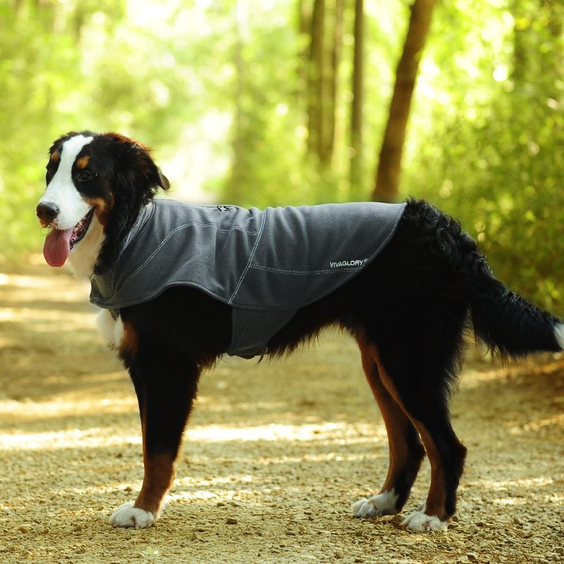 VIVAGLORY Softpad Dog Fleece Vest, Dog Fleece Jacket for Fall
