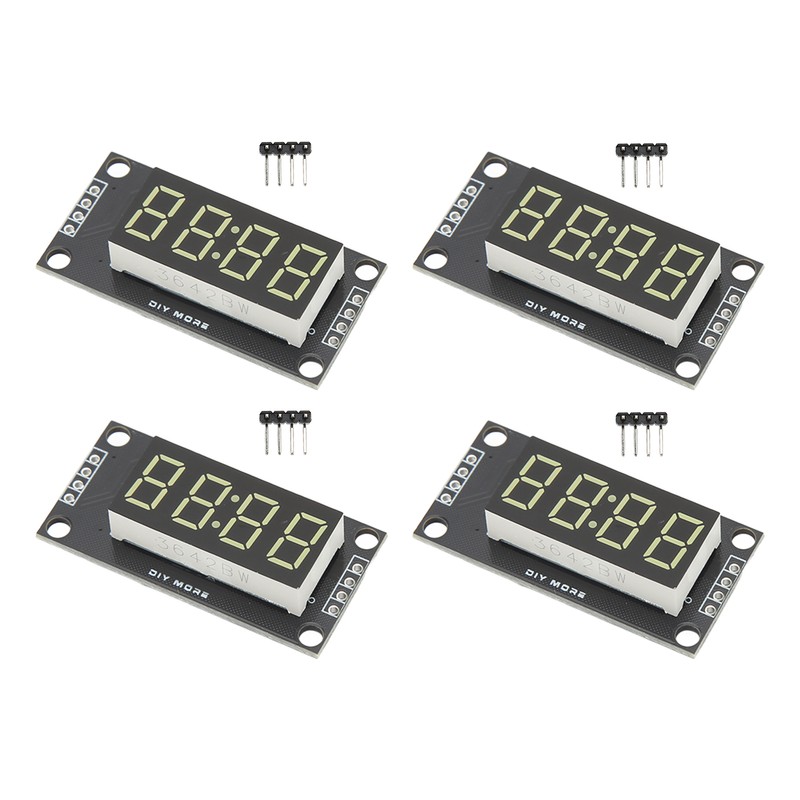 4 Sets Digital Tube Display Module LED 4 Digit 7