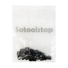 3/8-16" Black Acorn Cap Nuts, Acorn Nut Stainless Steel 18-8(304),