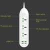 Power Strip Extension Long Cord 2500W Multi Functional with USB