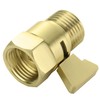 Water Flow Control Valve Brass Shut Off Valve,Brushed Brass Adjustable