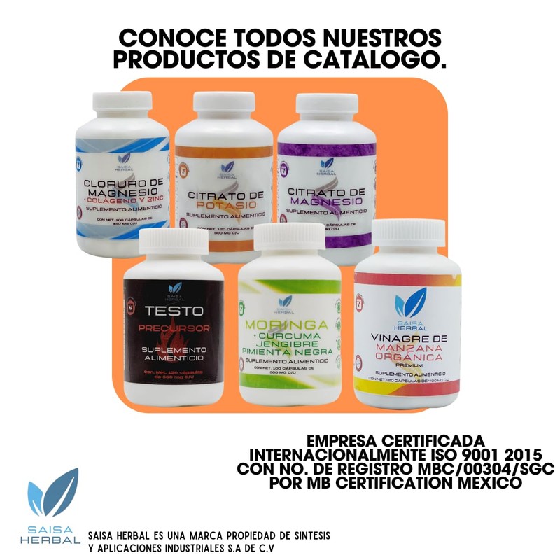 Citrato de Potasio bolsa con 500 cápsulas