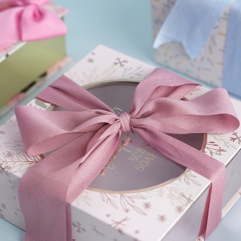 CHUQING Grosgrain Ribbon Light Brown Wedding Decor Ribbon for Gift