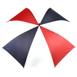 JP Lann 62" Single Canopy Golf Umbrellas (Red, White & Blue)