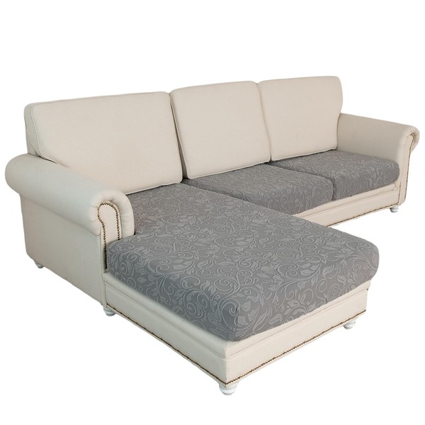 Sectional Couch Cover 3 Pieces Separate Cushion Couch Chaise Cover