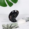 Soap Dish, Ceramic Soap Holder Self Draining Leaf Shape Bar