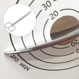 Healeved Stainless Steel Ostomy Scissor Rounded Tip Colostomy Scissor Nurse Doctor Medicals Lister Bandage Scissors Blunt Tip Scissors Ostomy Supplies 14cm