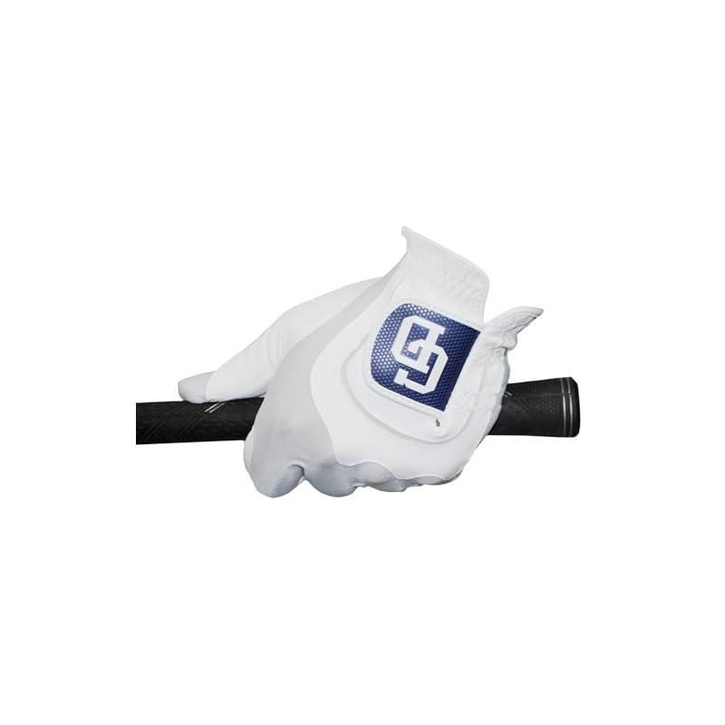 LEZAX Chunichi Dragons CDGL-4607 Golf Gloves, Left Hand, White
