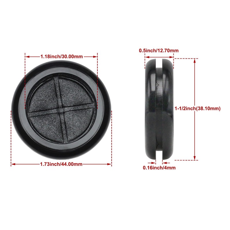 Rubber Grommets for Wiring, Rubber Grommet for 1-1/2" Drill Hole,