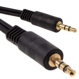 kenable 3.5mm Stereo Jack to Jack Audio Cable Lead Gold 2m [2 metres]
