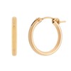 HUNTER & TROVE 14K Yellow or Rose Gold Fill Hoop Earrings, 13mm - 35mm Sizes (18mm 14K Yellow Gold Fill)