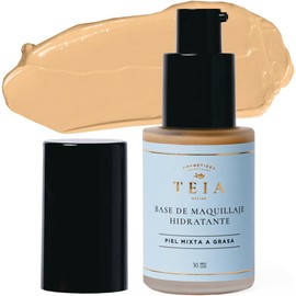 TEIA COSMÉTICOS Maquillaje Natural para Piel Grasa o Mixta | Tono Medio Claro | Acabado Semimate | Ingredientes Naturales y Sin Tóxicos | Hidratante y Antioxidante | 30g
