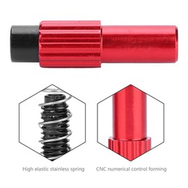 SPYMINNPOO 1 Pair Bicycle Gear Cable Adjuster, Cable Adjuster, Inline Gear Lever, Bicycle Brake Cable Adjuster, Pull Adjuster, Gear Cable Adjuster, Cycling Replacement Parts (Red)