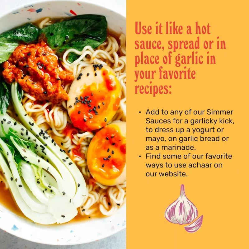 Brooklyn Delhi Roasted Garlic Achaar Indian Chili Sauce 9 oz