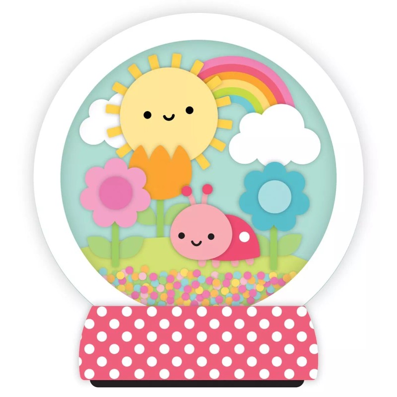 Doodlebug DIY Shaker Snow Globe Decorate for Holiday or Occasion