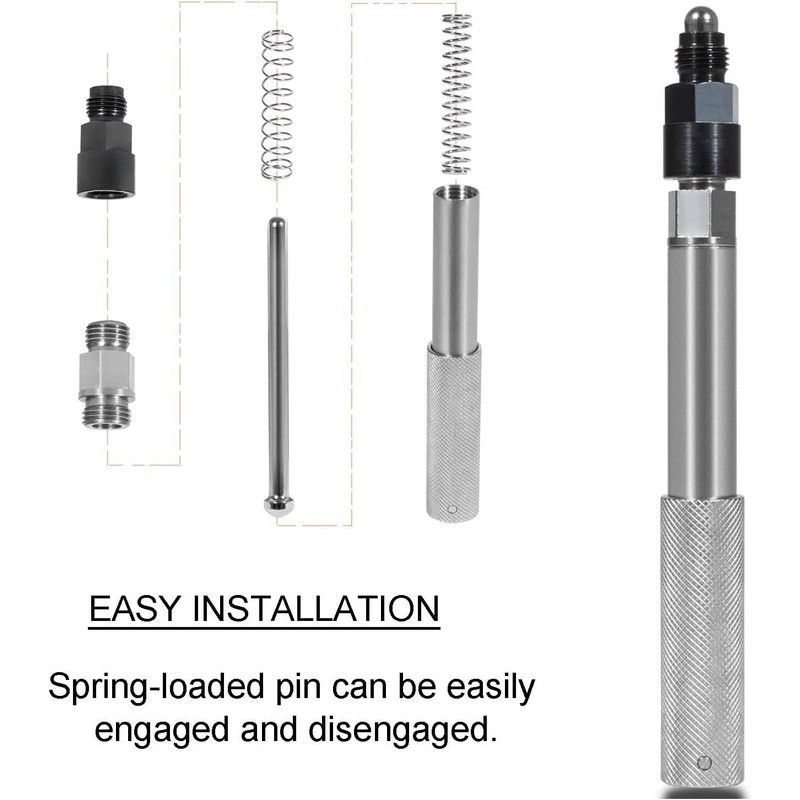 J-42083 Automatic Timing Pin+9U-7227 Injector Height Adjustment Gauge Tool+Engine Barring
