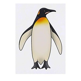 'Emperor Penguin' Temporary Tattoo - Water Resistant, Skin-Safe, Non-Toxic Transfer (TO00032347)