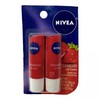 Nivea Strawberry Lip Care 2 Pack Tinted Scented 0.17 oz