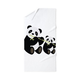 CafePress Two Pandas with Bamboo 30"x60" Absorbent Cotton Back, Soft Beach, Pool Towel