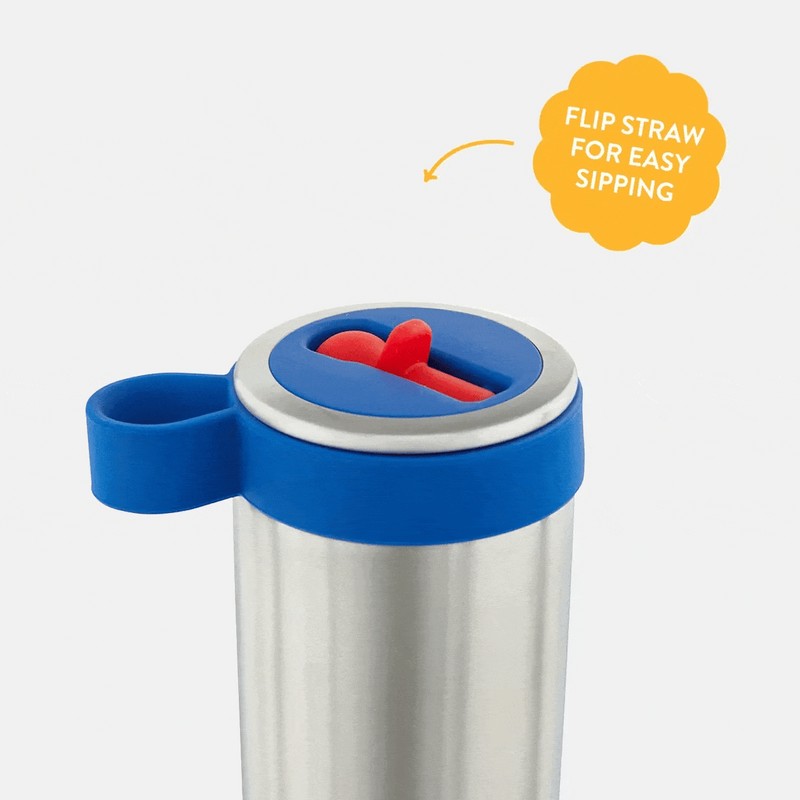 Planetbox Insulated Stainless Steel Glacier Water Bottle 295ml, Coral Reef