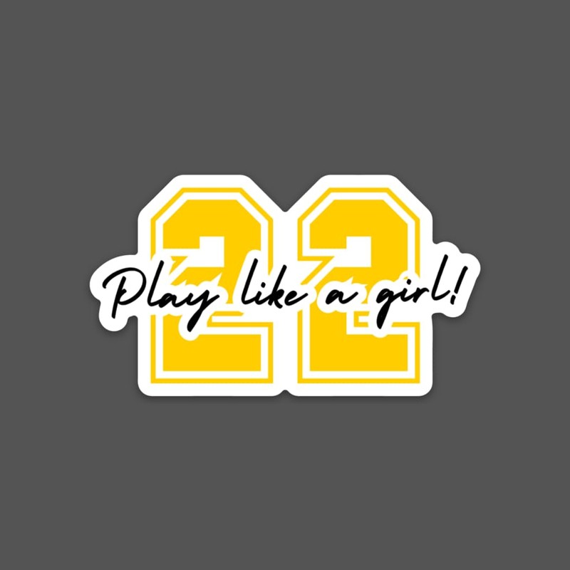 Play like a girl! - Sticker