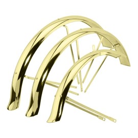 Lowrider Bike 26 Flared Standard Hollow Trike Conversion Kit Fender Set Gold.Bike parts.Bicycle parts