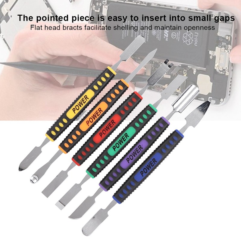 6 Pcs Crowbar Prying Opening Repair Tool Kit Dual Heads