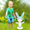 Inflatable Easter Bunny Ring Toss Game,Indoor Outdoor Toss Game for