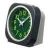 セイコークロック(Seiko Clock) 目覚まし時計 自動点灯 アナログ 集光樹脂文字板 夜でも見える 黒メタリック 115×115×79mm KR519K